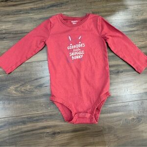 Carter's Red Snuggle Bunny Onesie